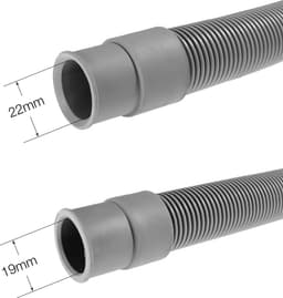 Dparts afvoerslang 5m - 19x22mm - voor wasmachine en vaatwasser - inclusief bocht - afvoer waterslang - 500cm - 5 meter — thumbnail 4