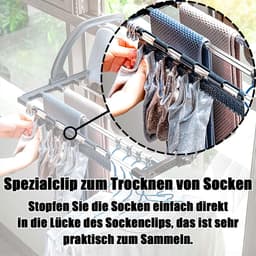Sokkenhouders - handig voor was en drogen - 4 stuks - plastic — thumbnail 3