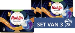 Robijn Wasmiddel - 3-in-1 Wascapsules - Black Velvet - 3 x 26 stuks - 78 Wasbeurten - Voordeelverpakking — thumbnail 3