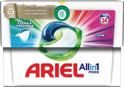 Ariel All-in-1 Pods Wasmiddelcapsules Color Clean & Fresh Air 34 stuks — thumbnail 1