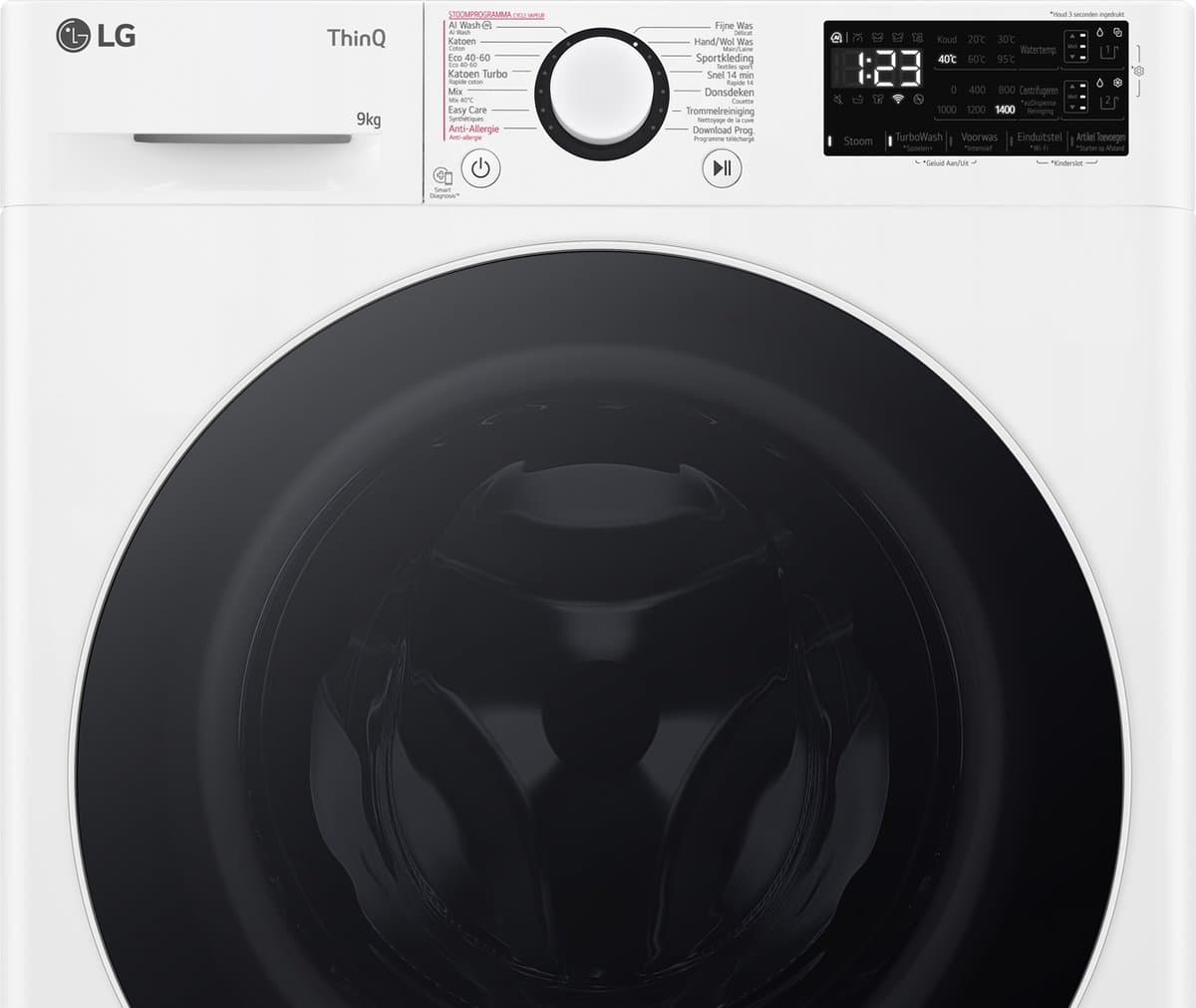 LG F4WR3509S0W - A-10% - 9 kg Wasmachine - Slimme AI DD™ motor - EzDispense™ (automatisch Doseren) - Hygiënisch wassen met stoom - ThinQ™ — afbeelding 1