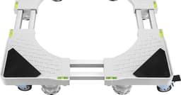 VDD - Wasmachine verhoger - Witgoed verhoger - Verhoger met wieltjes - 8 verstelbare voetjes 400 kg belastbaar - lengte en breedte instelbaar 53.5 tot 68 cm - ook geschikt voor droger vaatwasser koelkast vriezer en kasten — thumbnail 2