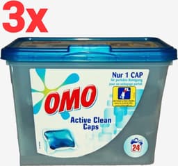 Omo wastabletten - Active Clean 72 wasbeurten (3 x 24 wasbeurten) — thumbnail 1