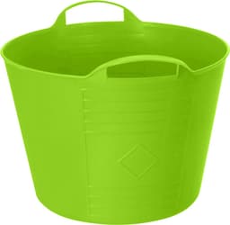 Excellent Houseware Flexibele emmer - 2x - groen - 27 liter - kunststof - 40 x 35 cm — thumbnail 2