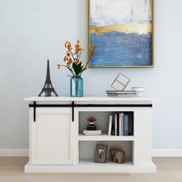 vidaXL - Ophangset - voor - minischuifdeur - 122 - cm - koolstofstaal — thumbnail 3