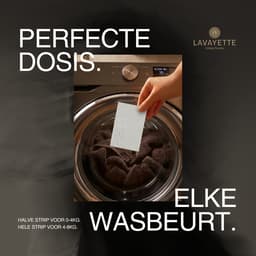 Lavayette Wasstrips Geurloos - Wasmiddel 100 Wasbeurten - Wasmiddeldoekjes - Wasdoekjes voor Wasmachine - Wasvellen — thumbnail 5