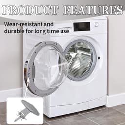 Deurklink Wasmachine - Handgreep Deur - Wasmachine Reparatie - Complete Set - 5 x 3 x 2 cm - Grijs — thumbnail 3