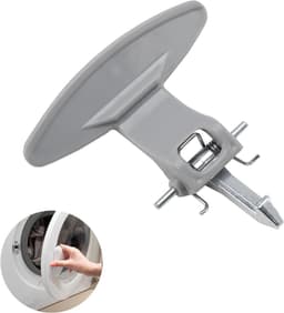 Deurklink Wasmachine - Handgreep Deur - Wasmachine Reparatie - Complete Set - 5 x 3 x 2 cm - Grijs — thumbnail 1