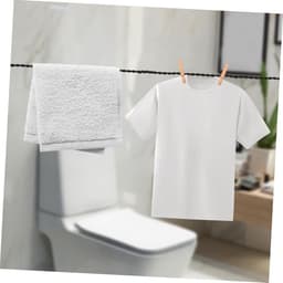 Camping Waslijn - Droogtouw Buiten - Kleding Drogen - Elastisch Touw - 300 cm - Zwart — thumbnail 4