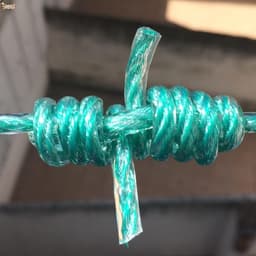 Waslijn Touw - Kledinglijn Gecoat - Buiten Droge Was - Duurzame PE Coating - 15 Meter - Groen — thumbnail 3