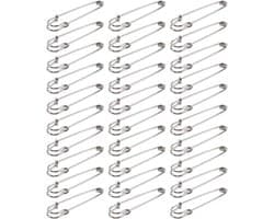 Grote Veiligheidsspelden - Extra grote clips - Ambachten en naaien - Versterkte constructie - 75 mm - Zilver