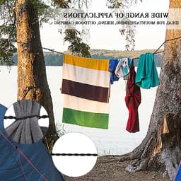 2 stuks Uitschuifbare waslijn - 1.5m en 3m - Elastische Kledinglijn - Waslijn Camping - Drooglijnen - Roldrooglijn - Met haken en zuignap - Geschikt voor kamperen in de buitenlucht en voor gebruik in de wasdroger — thumbnail 4