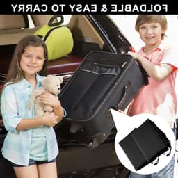 Set van 2 Waterdichte Reiswaszakken, Grote Vouwbare Waszak met Trekkoord voor Vuile Was, Ideaal voor Studenten en Reizen, Zwart — thumbnail 3