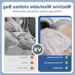 Grote wasnet voor delicate kleding, ideaal voor het beschermen van wasgoed tijdens het wassen — thumbnail 5