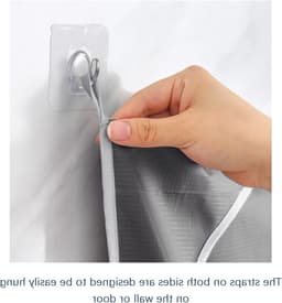 Hangende wasmand voor camping en reizen, multifunctionele waszak voor slaapkamers en studentenkamers, grijs — thumbnail 2