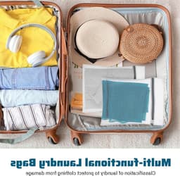 Set van 3 Kleine Wasnetjes 40x30cm voor Delicate Kleding, Ondergoed, Sokken en Babykleding - Duurzaam en Geschikt voor de Wasmachine — thumbnail 5