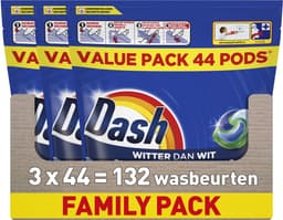 Dash Wasmiddel Pods® - Witter Dan Wit - 3 x 44 Wassen — thumbnail 1