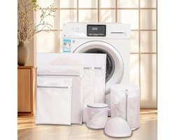 Set van 7 Duurzame Wasnetten voor de Wasmachine, Herbruikbare Reiszak, Delicate Mesh Zakjes voor Ondergoed, Bescherming voor Lingerie en Sokken