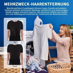 20 stuks haarvangers voor wasmachine, vangt haar in de wasmachine, herbruikbaar, voor het verwijderen van dierenharen, hondenharen, pluisjes, kattenharen — thumbnail 4