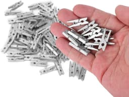 Houten Decoratieclips - Mini Knijpers - Foto's Ophangen - Natuurlijk Materiaal - 300 Stuks - Houtkleur — thumbnail 1