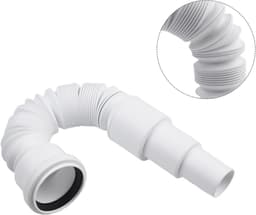 Douche afvoerbuis - Flexibele slang - Sanitair aansluiten - Uitschuifbaar tot 1m - 50 mm diameter - Grijs — thumbnail 4