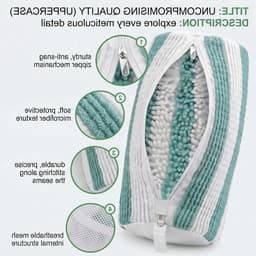 Set van 2 waszakken voor schoenen, ideaal voor sneakers, 360 graden reiniging, wasmachinebestendig, beschermt schoenen tijdens het wassen — thumbnail 4