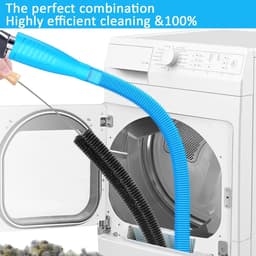 7-delige wasmachine- en drogercombinatie, inclusief verdikte pluizenfiltervervangingsset met reinigingsset voor de afvoer van de droger, pluizenfilter geschikt voor GE wasmachines en drogers met sponsfilter. — thumbnail 3