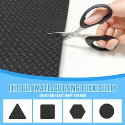 Anti-vibratie mat voor wasmachine en droger, rubberen vloerbescherming, 60 x 60 cm, trillingsdemper, onder-koelkast mat, geluidsisolatie — thumbnail 4