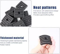 Trillingsdempers voor Airconditioning - 12 Rubberen Buffers voor Anti-vibratie — thumbnail 4