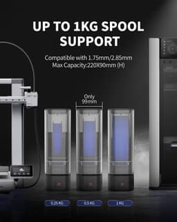 Filament Droger - 3D Print Accessoire - 3D Printen Optimaliseren - Split & Stapelbaar - 30 cm Breed - Zwart — thumbnail 2