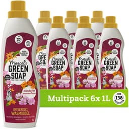 Marcel's Green Soap Universeel Wasmiddel - Mandarijn & Osmanthus - 6 x 1 liter - 138 wasbeurten — thumbnail 1