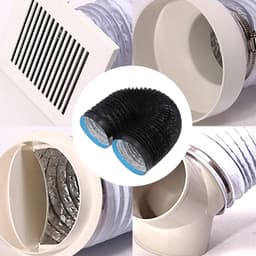 Dailygoods- Ventilatieslang 2m - Flexibel/Geïsoleerd - Luchtafvoerslang - Afzuigslang - Geluidsreductie - Duurzaam ontwerp - Luchtkanaal — thumbnail 3