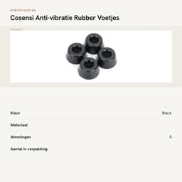 Dailygoods- Rubber Voeten Anti-vibratie - 3D Printer Accessoires - Geschikt voor Prusa i3 MK3/MK3S - Duurzaam - Inclusief M4 Bouten - Eenvoudige Installatie - 3D Printer Onderdelen — thumbnail 2