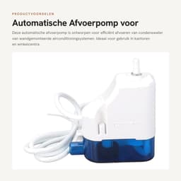 Dailygoods- Afvoerpomp Automatisch - Stille Werking - Lichtgewicht - Voor Wandgemonteerde Units - 0,07 Liter Watertank - Schokabsorberend - Condenspomp — thumbnail 5
