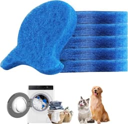 6-pack - Herbruikbare pluisverwijderaars voor wasmachines - Klitvrij - Verwijdert effectief dierenhaar, vacht en huidschilfers - Zacht voor kleding en wasmachine - Blauw — thumbnail 1