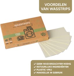 Wasstrips - Fresh Linen 100 Wasbeurten Incl. Wasverzachter – Wasmiddeldoekjes Wasdoekjes – Detergent sheets - Vegan — thumbnail 2