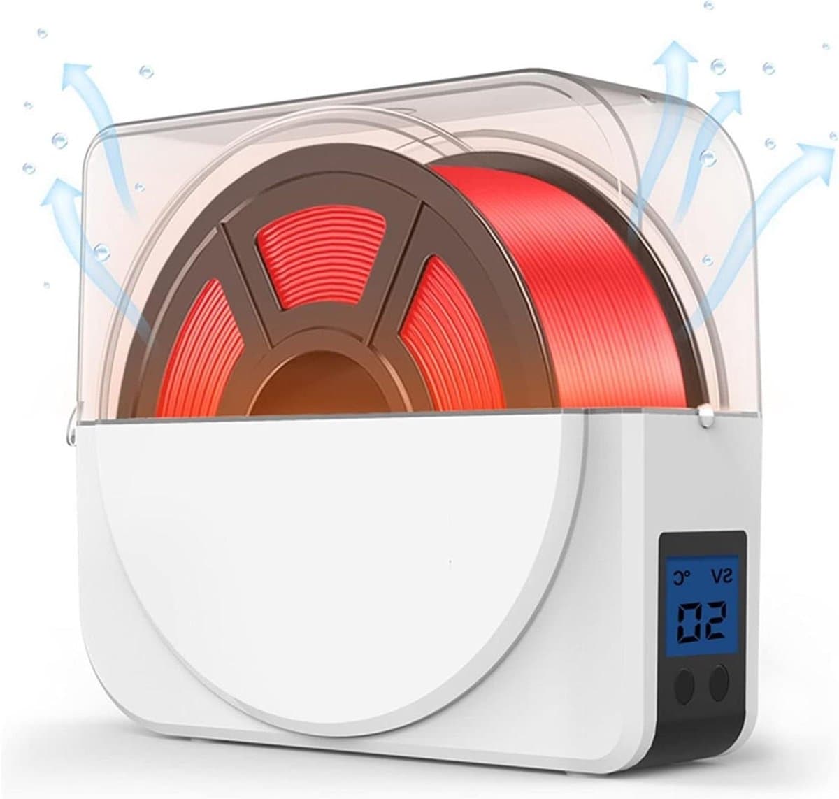 Filament Droger - Droogbox 3D - Filamenten Drogen - Instelbare Temperatuur - 35-55℃ - Wit — afbeelding 1