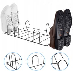 Balkon Droogrek - Schoenen Droogrek - Vensterbank Droogrek - Kledinghanger - Zwart — thumbnail 5
