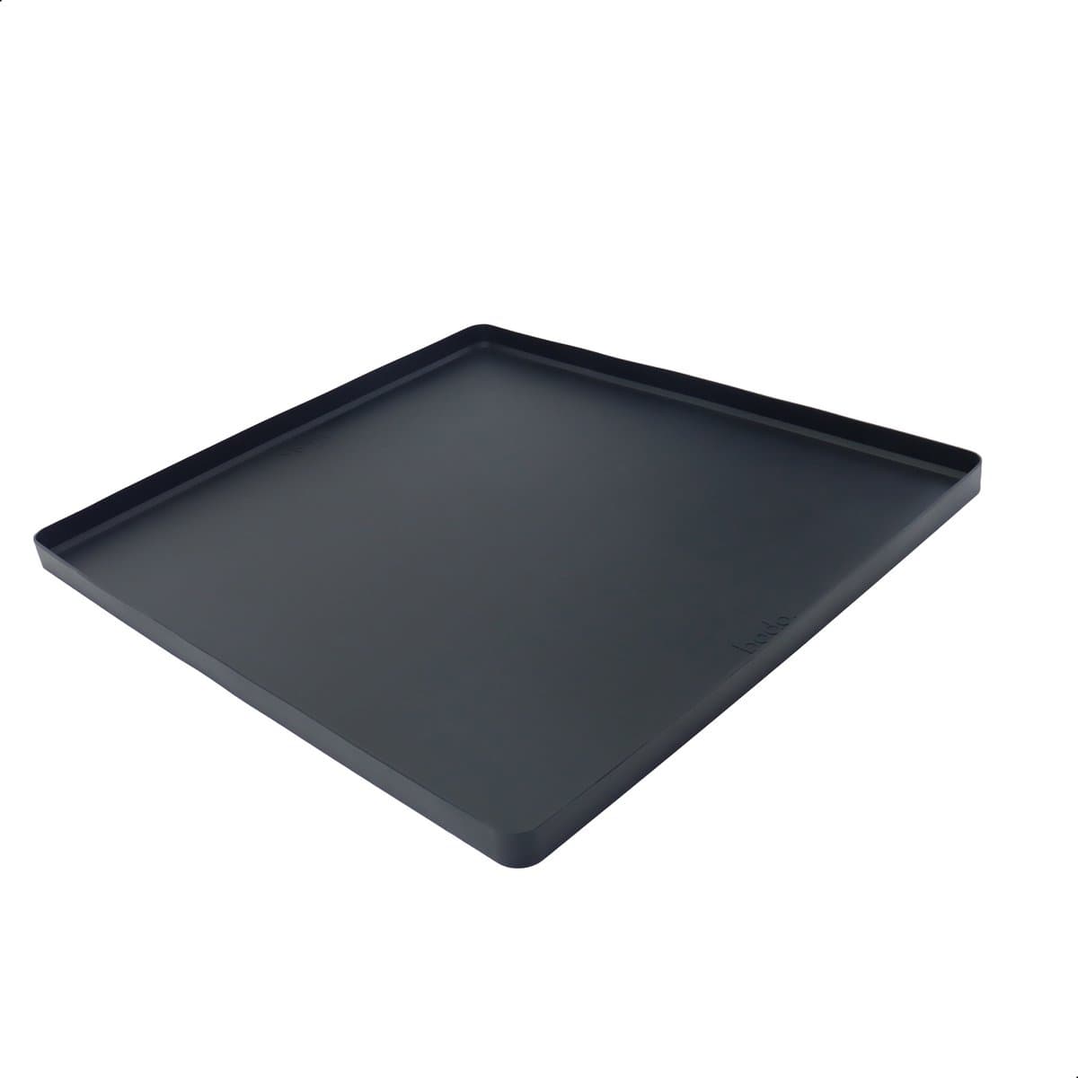 Lekbak Wasmachine - Opvangbak tegen lekkage - Siliconen - 65x60x3 cm - Zwart - Bodo — afbeelding 1