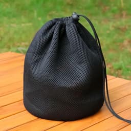 Wasknijperzak Organizer - Klemmen Tas - Outdoor Activiteiten - Elastisch Gaas Materiaal - 14x16cm - Zwart — thumbnail 2