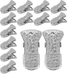 Holibanna 35 Stuks Metalen Wasknijpers met Antislip Krokodillenpatroon Windbestendige Kleine Veerklemmen voor Waslijnen Handdoeken Fotodisplay Duurzaam Veelzijdig voor Buitengebruik — thumbnail 1
