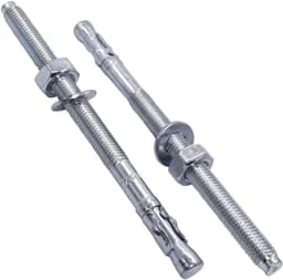 Wigankers M10 - Metalen pluggen boutanker - Metselwerk bevestiging - Zelfuitzettend mechanisme - 150 mm - Zilver — thumbnail 1