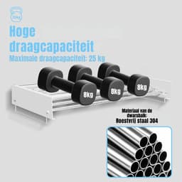 REN®roogrek - Wasrek - Droogrek- Wit- 40cm x 80cm x 10cm — thumbnail 3