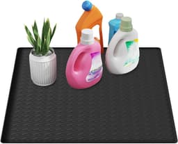 Wasmachine bovenhoes - Apparaatmat Bescherming - Apparaten Stabiliseren - Hittebestendig Waterdicht - 60 x 60 cm - Grijs — thumbnail 1