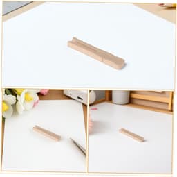 Houten Klemmen - Wasknijpers Clips - Kleding Ophangen - Gladde Afwerking - 50 Stuks - Beige — thumbnail 5