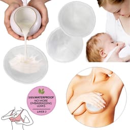 Dailygoods- Borstvoedingspads 12 Stuks - Herbruikbare Bamboe/Katoenen - Zachte/Absorberende - Waszak - 11 cm - Luxe Ontwerp - Zoogkompressen — thumbnail 2