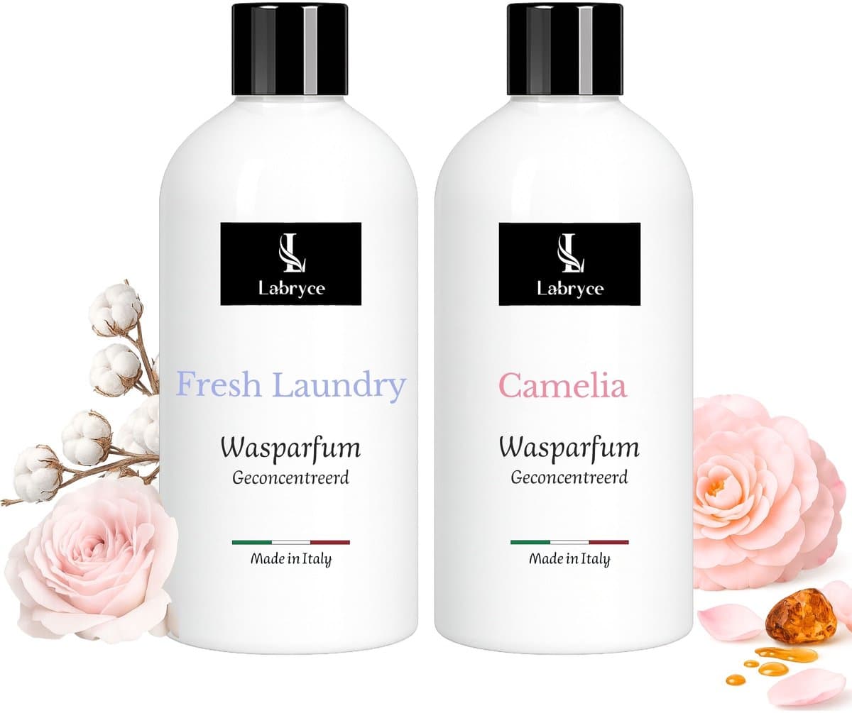 Labryce Wasparfum - Fresh Laundry & Camelia - 2 x 250 ml - Duo Pakket — afbeelding 1