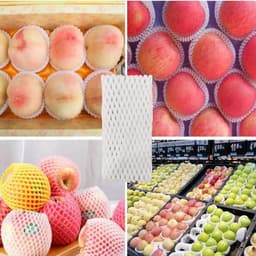 Beschermzakken Fruit - Netzakken Verpakking - Fruit Opslag - Hoogwaardig Kunststof - 50 Stuks - Wit — thumbnail 3