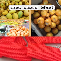 Beschermzakken Fruit - Netzakken Verpakking - Fruit Opslag - Hoogwaardig Kunststof - 50 Stuks - Wit — thumbnail 4