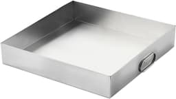 Roestvrijstalen dienblad - Lekbak plantenbak - Vloeren beschermen - Universele lekbescherming - 100 x 70 x 5 cm - Zilver — thumbnail 1